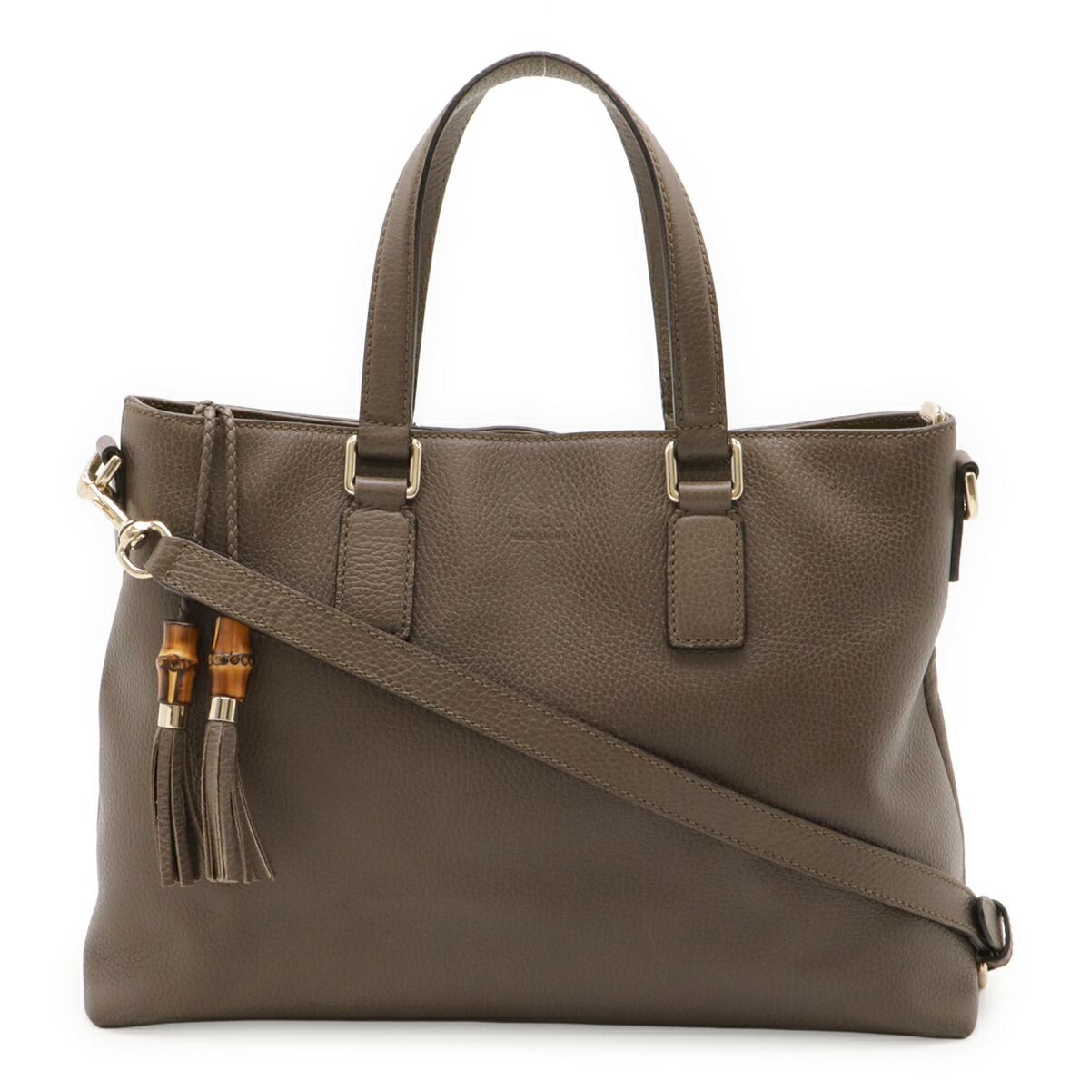 楽天市場】グッチ GUCCI バンブー タッセル トート フリンジ 449642