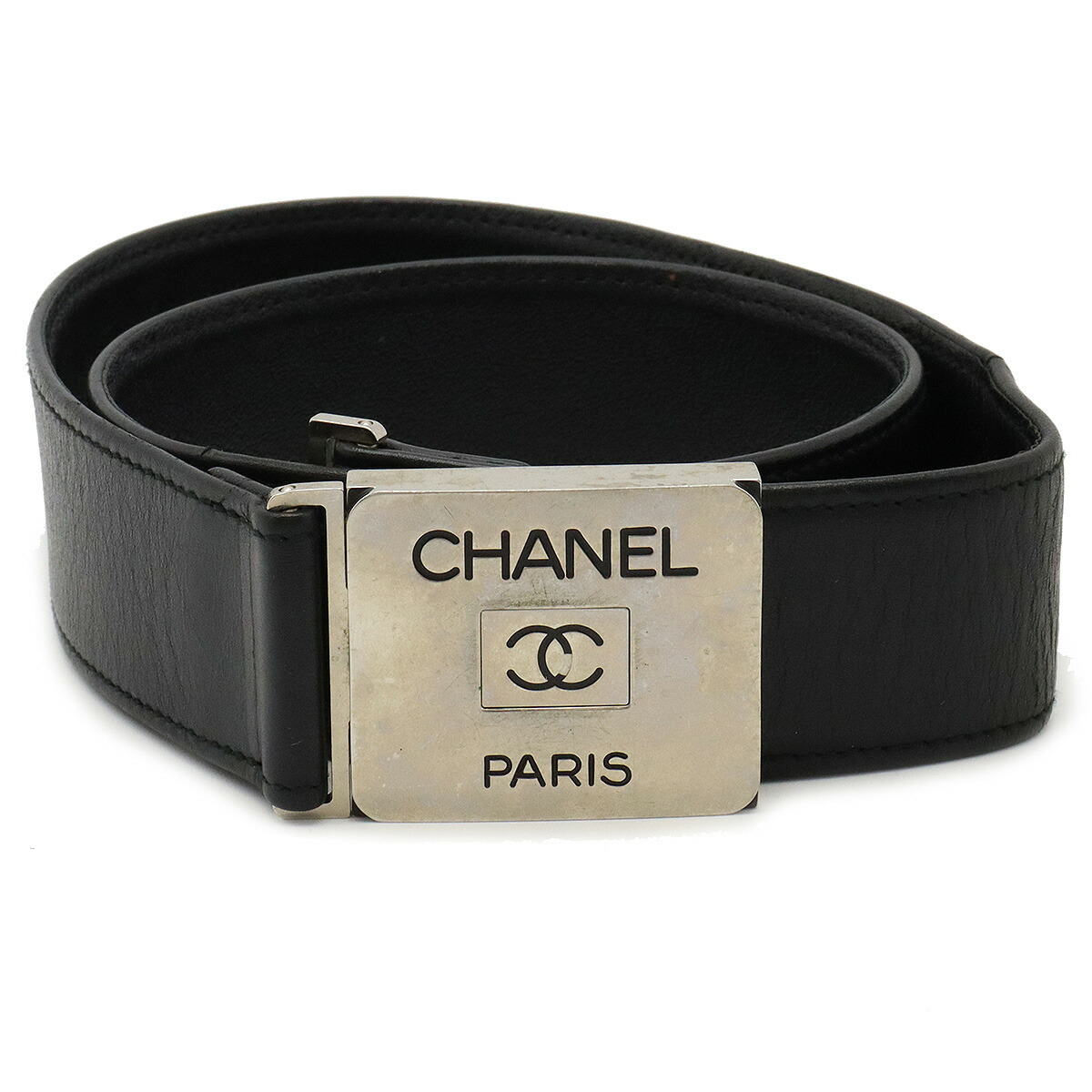 CHANEL ブラックレザーベルト ゴールドバックル 楽天市場】シャネル CHANEL ライオン ゴールド バックル
