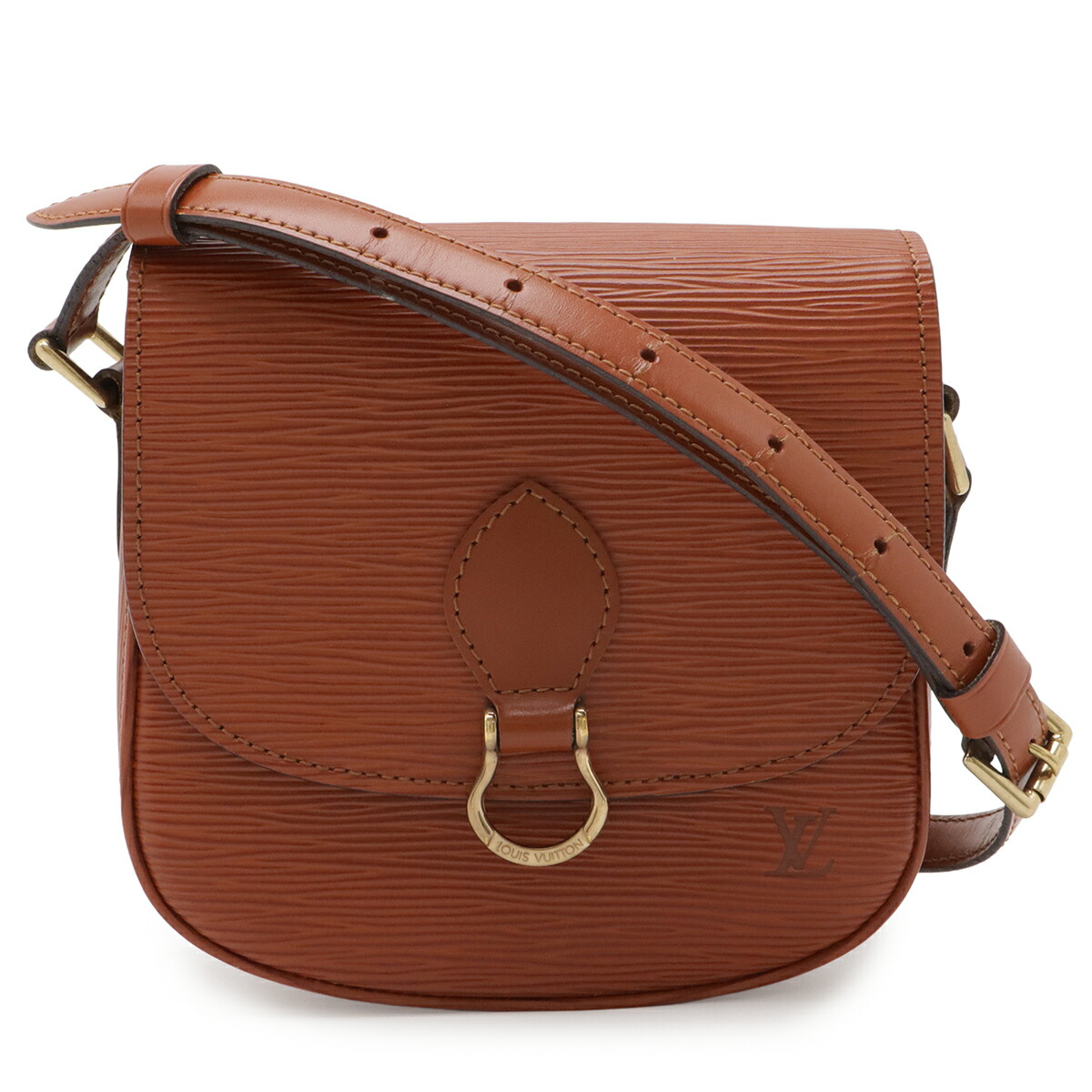 LOUIS VUITTON ルイ ヴィトン エピ ミニサンクルー ショルダーバッグ ポシェット 斜め掛け レザー ケニアブラウン 茶 M52213 【中古】