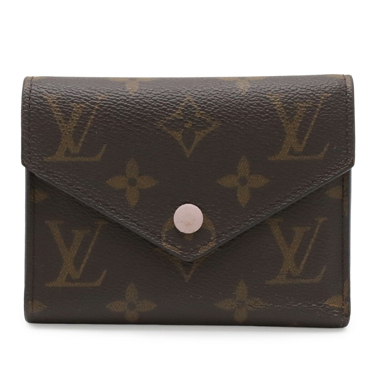 LOUIS VUITTON ルイ ヴィトン モノグラム ポルトフォイユ ヴィクトリーヌ 3つ折紙入れ 三つ折り紙入れ ローズバレリーヌ サクラ色 M62360 【中古】
