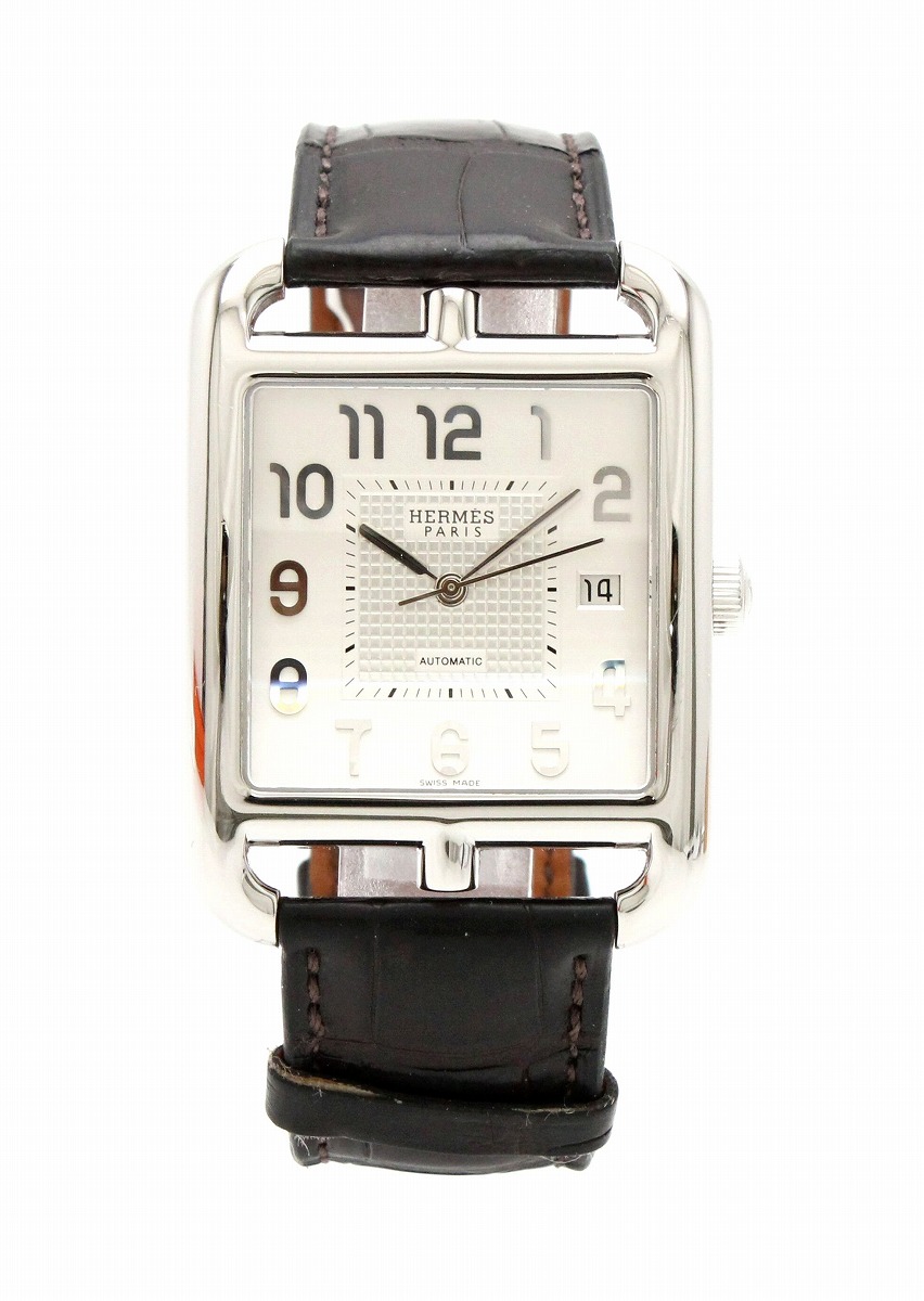 ウォッチ プラダ ティファニー Hermes エルメス ケープコッド デイト シルバー文字盤 Ss クロコ革ベルト Blumin メンズ オートマ 腕時計 Cd6 710 K ブルーミン 森田質店 ウォッチ プラダ ティファニー Hermes エルメス ケープコッド デイト シルバー文字盤 Ss クロコ革ベルト Blumin メンズ オートマ 腕時計 Cd6 710 K ブルーミン 森田質店