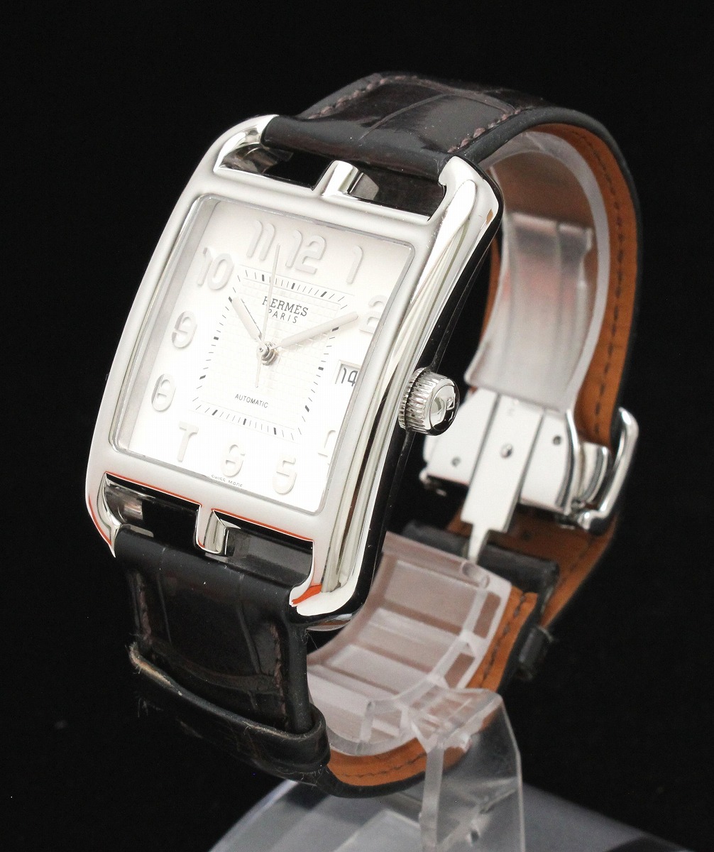 ウォッチ プラダ ティファニー Hermes エルメス ケープコッド デイト シルバー文字盤 Ss クロコ革ベルト Blumin メンズ オートマ 腕時計 Cd6 710 K ブルーミン 森田質店 ウォッチ プラダ ティファニー Hermes エルメス ケープコッド デイト シルバー文字盤 Ss クロコ革ベルト Blumin メンズ オートマ 腕時計 Cd6 710 K ブルーミン 森田質店