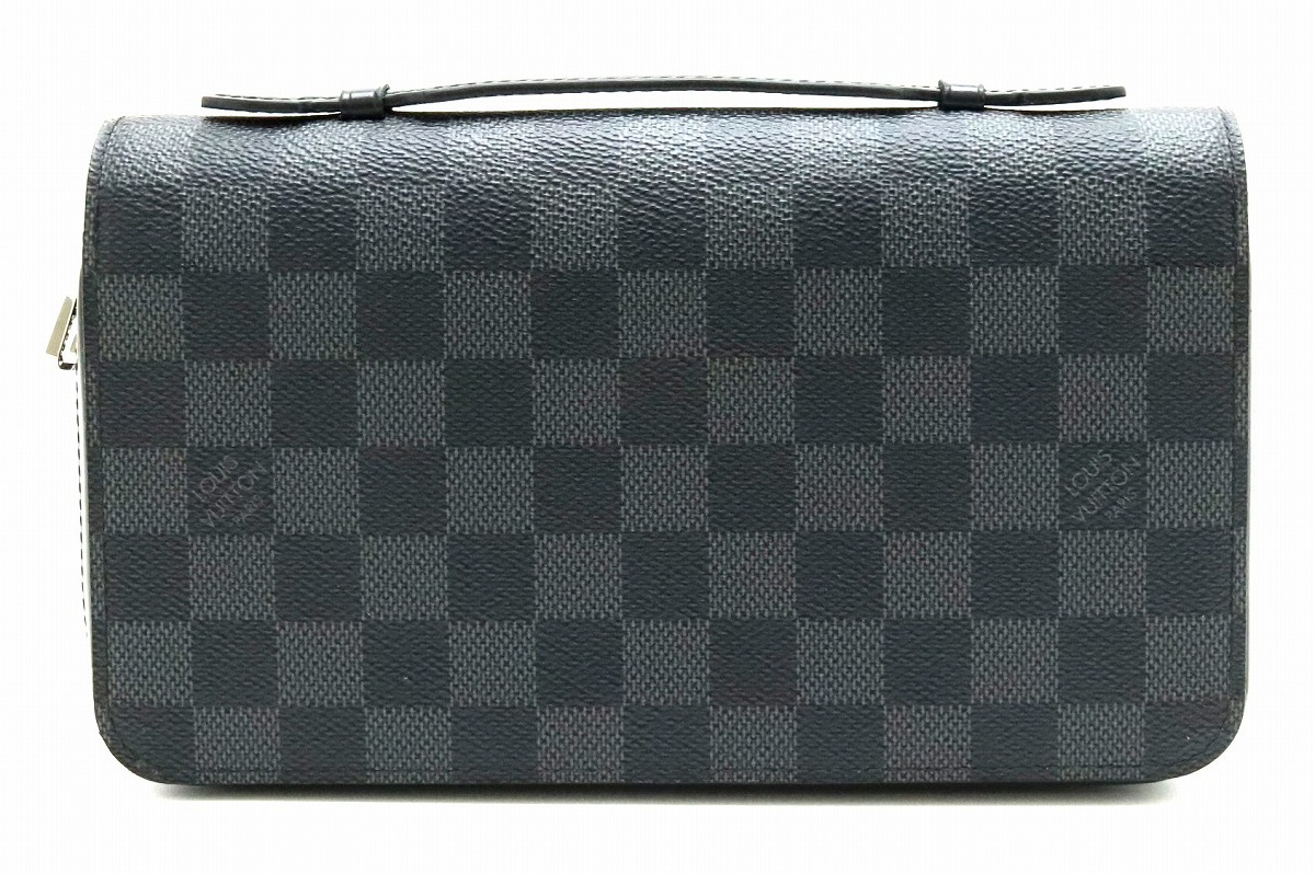 Louis ダミエグラフィット N ジッピーxl ヴィトン 財布 Vuitton トラベルケース ラウンドファスナー 財布 Louis ティファニー ルイ 中古 長財布 財布 N K ブルーミン 森田質店メンズ ブランド 小物 長