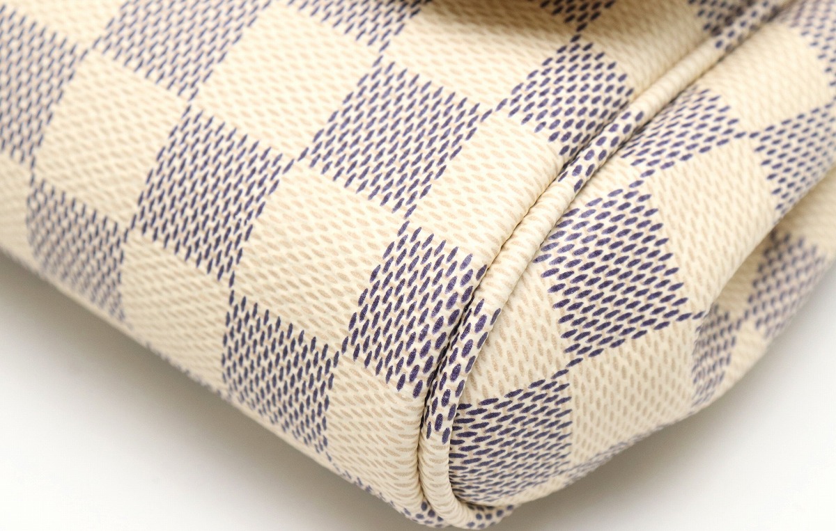バッグ Louis Vuitton ルイ ヴィトン 森田 オメガ ダミエアズール 2way フェイボリットmm 2way アクセサリーポーチ クラッチバッグ チェーン ショルダーバッグ N 中古 S ブルーミン 森田質店レディース ブランド バッグ ショルダー