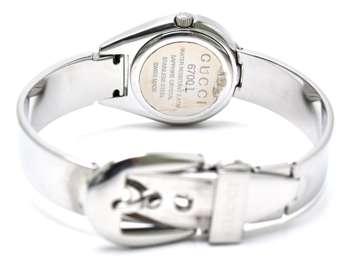 ウォッチ Ss クォーツ グッチ ウォッチ Qz 黒文字盤 ティファニー Gucci 中古 ブルーミン 腕時計 レディース 6700l K ブルーミン 森田質店レディース ブランド 腕時計 アクセサリー 人気の春夏