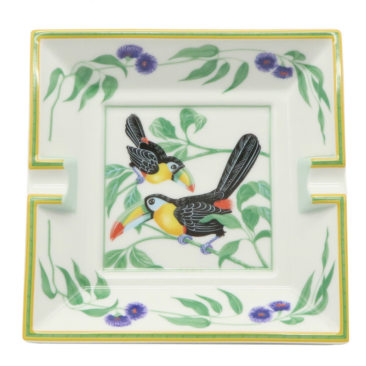 HERMES エルメス アッシュトレイ 灰皿 オオハシ禽鳥 瀬戸物 