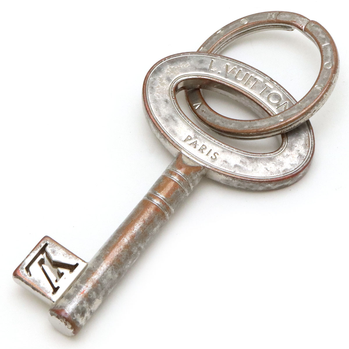 ヴィトン M Louis ポルトクレ Vuitton ポルトクレトラベルキー キーホルダー シルバー ポルトクレ トラベルキー ブルーミン 森田質店レディース キーチャーム M ルイ キーホルダー 中古 ブランド 財布 小物 キーホルダー キーリング