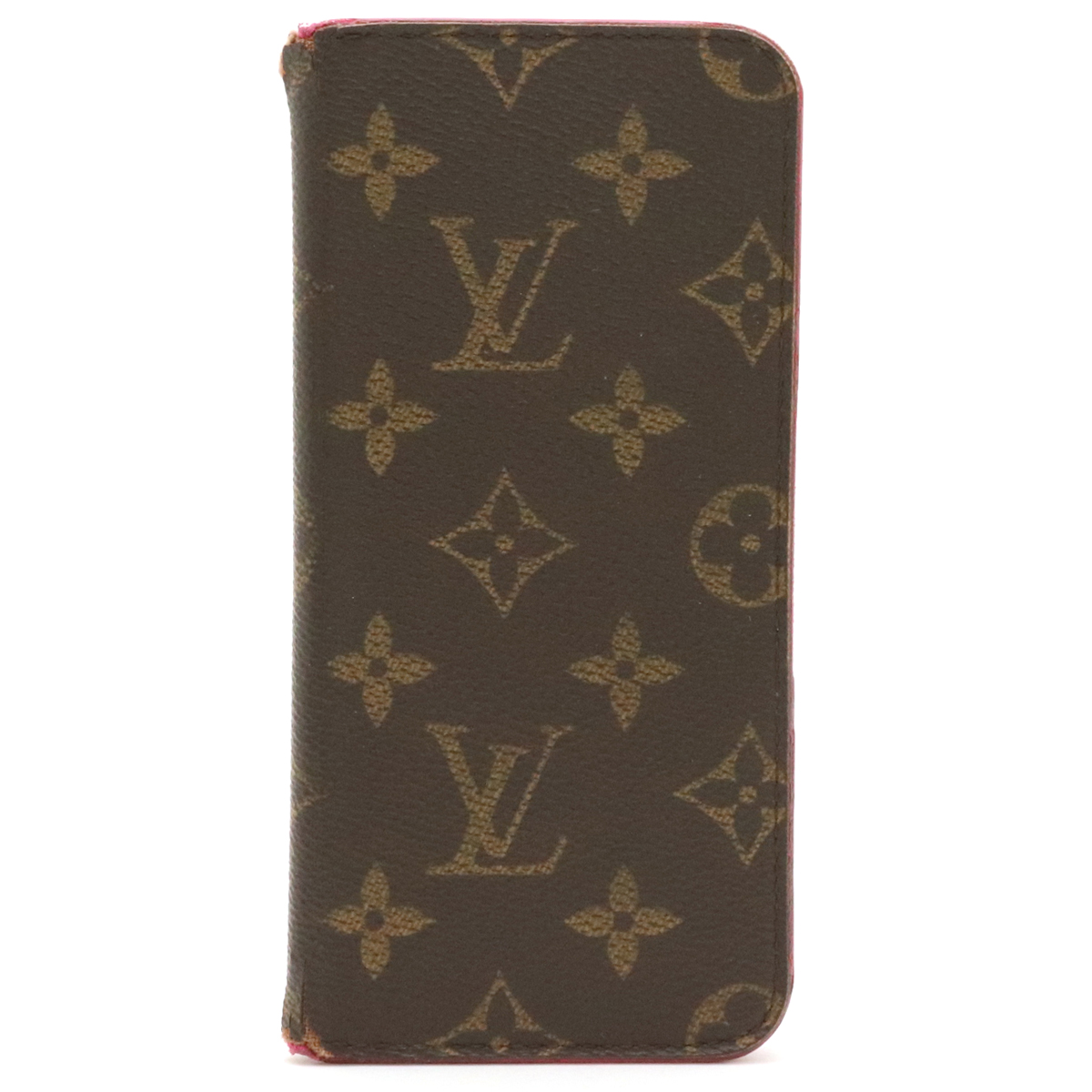 楽天市場 Louis Vuitton ルイ ヴィトン モノグラム Iphone6 フォリオ アイフォン6プラス ケース スマホケース カバー ローズ イニシャル入り M 中古 ブルーミン 森田質店