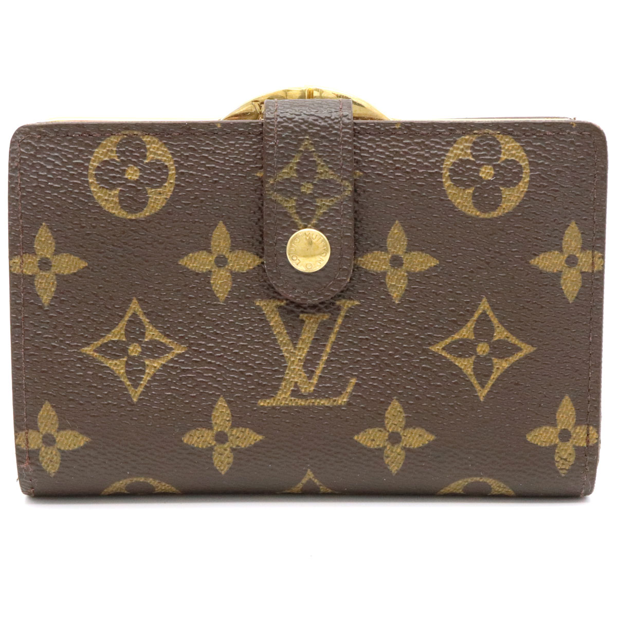 爆安プライス 財布 Louis Vuitton ルイ ヴィトン モノグラム ポルトフォイユ ヴィエノワ 2つ折 二つ折り がま口財布 ガマ口財布 M 中古 海外輸入 Elevate In