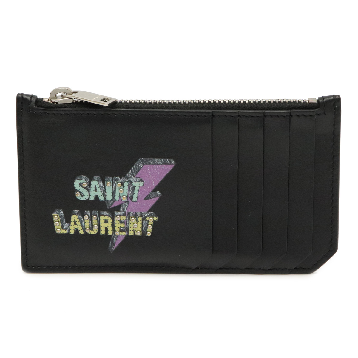 SAINT LAURENT PARIS YSL card case business card holder coin case ...