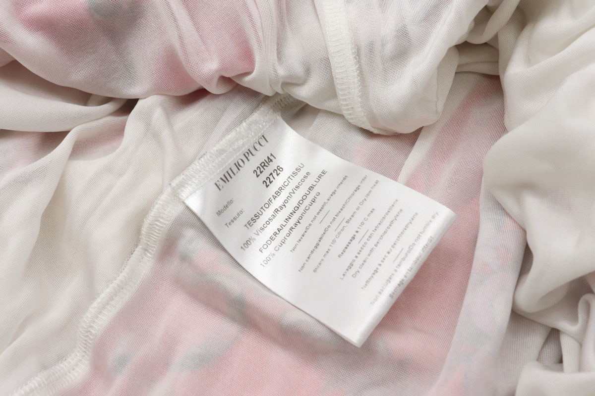 アパレル Emilio Pucci エミリオ プッチ ロング ワンピース プッチ柄 七分袖 レーヨン100 ピンク系マルチカラー 34 クリーニング済 中古 Nerodesign Com Br