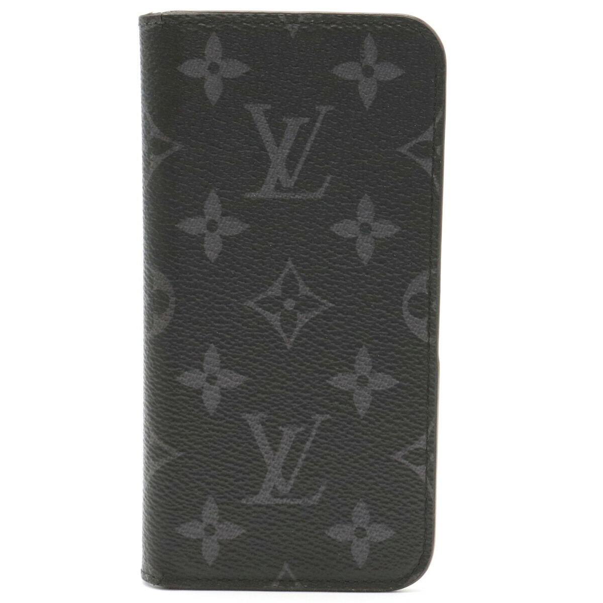 楽天市場 Louis Vuitton ルイ ヴィトン モノグラムエクリプス Iphonex Iphone Xs フォリオ アイフォンケース スマホケース イニシャル入り M 中古 Blumin 楽天市場店
