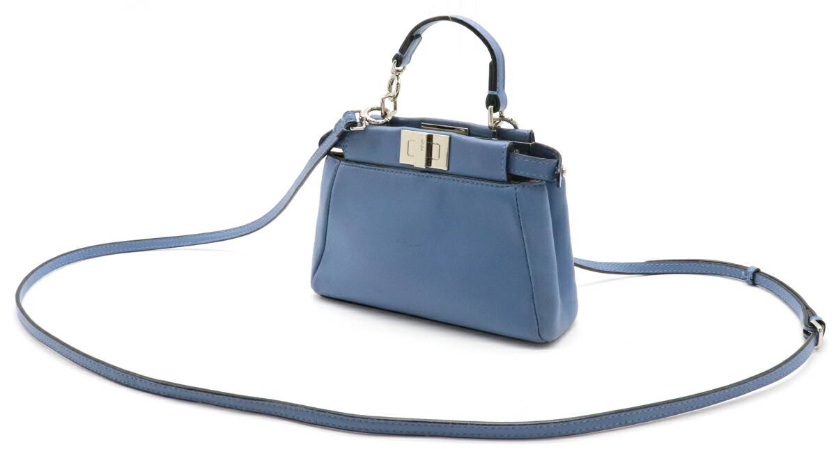 上質で快適 シルバー金具 マジェンタ ピーカブー マイクロ フェンディ その他 Menya Ultra Com