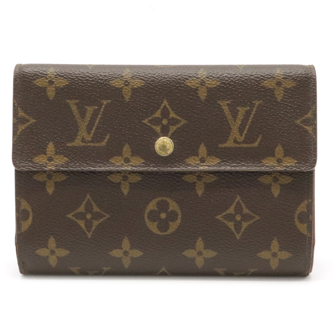 中古 パピエ 三つ折り財布 Vuitton ポルトトレゾール 財布 ケース M612 ブルーミン 森田質店 財布 Louis 3つ折財布 ルイ モノグラム ヴィトン エテュイ Vuitton Louis 証明書ケース欠品 財布