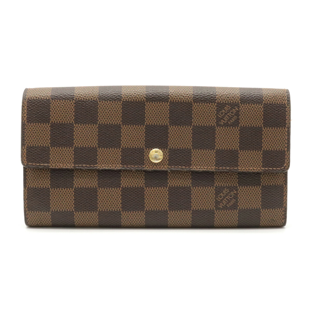財布 Louis Vuitton ルイ ヴィトン ダミエ ポルトフォイユ サラ 2つタイム長財布 二つたわみ長財布 2つ折ジッパー長財布 N 中古 Kossacklaw Com