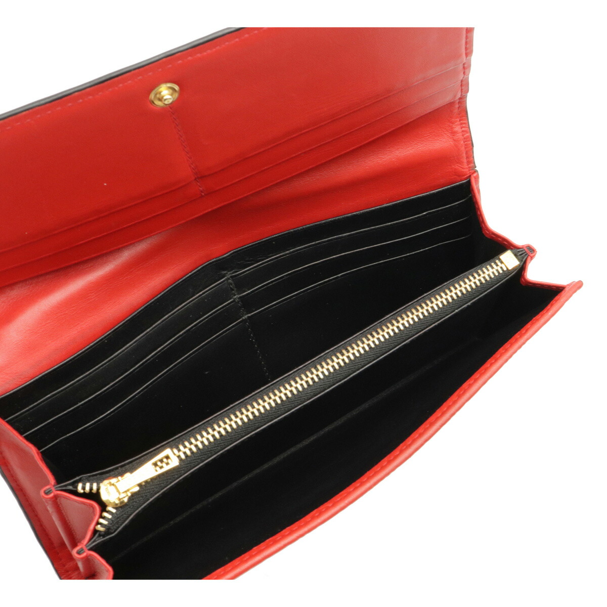 LOEWE Anagram Repeat Zippy Wallet Round Fastener Purse Embossed Leather Red LOEWE Anagram Repeat Zippy Wallet Round Fastener Purse Embossed Leather Red