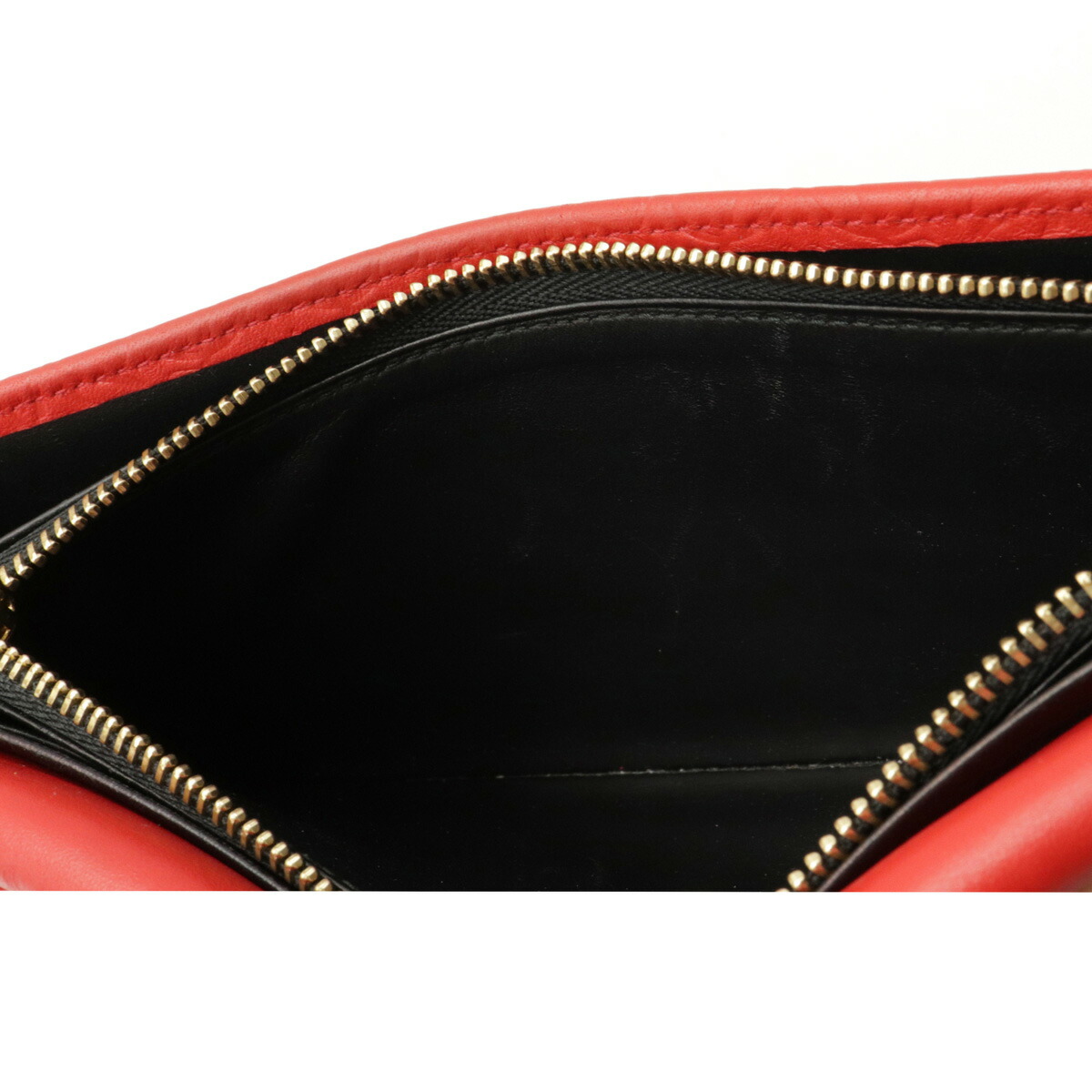 LOEWE Anagram Repeat Zippy Wallet Round Fastener Purse Embossed Leather Red LOEWE Anagram Repeat Zippy Wallet Round Fastener Purse Embossed Leather Red