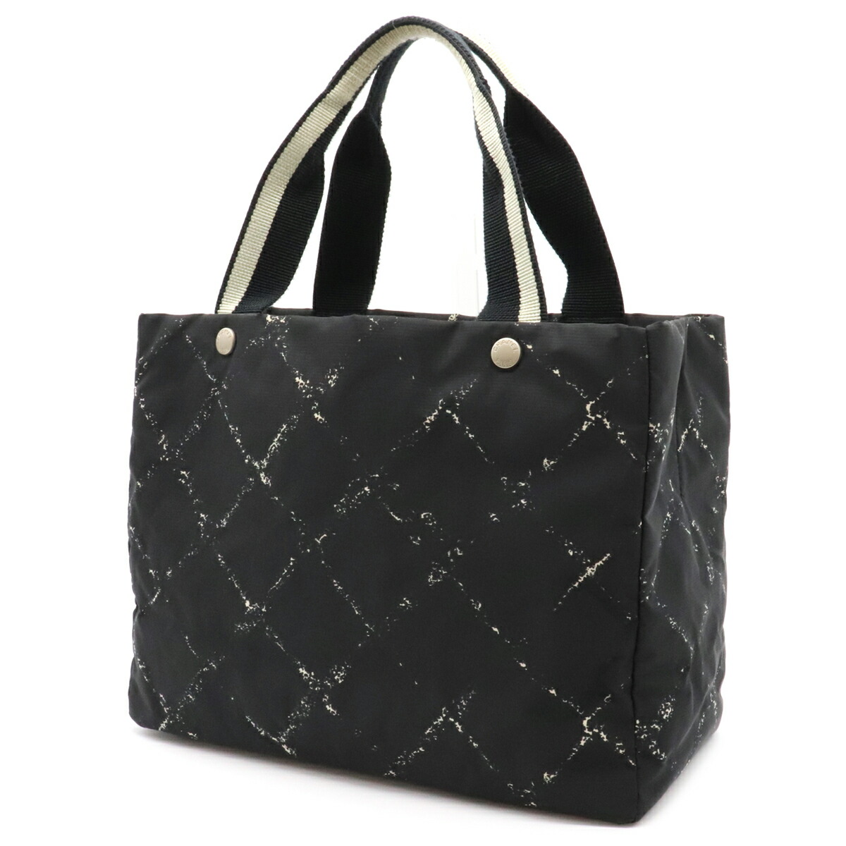 バッグ Chanel シャネル 旧トラベルライン トートmm トートバッグ ショルダーバッグ 肩掛け ナイロン 黒 ブラック 赤 レッド シルバー金具 中古 Markus Boxengasse De