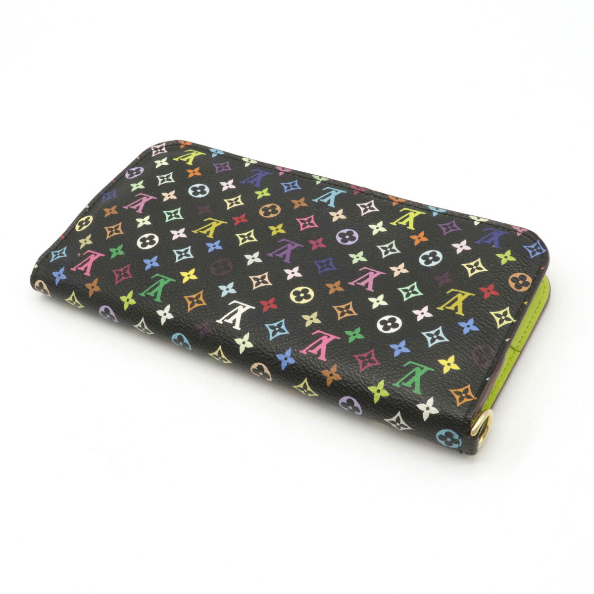 財布 Louis Vuitton ルイ ヴィトン モノグラムマルチカラー ポルトフォイユ アンソリット 2つ折長財布 二つ折り ノワール 黒 ピスタッシュ M 中古 Butlerchimneys Com