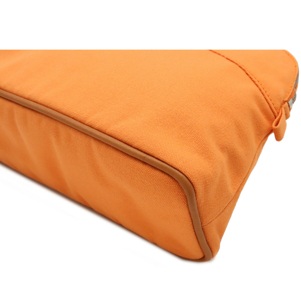 バッグ Hermes エルメス ボリード ポーチmm 化粧ポーチ コスメポーチ 小物入れ マルチポーチ コットンキャンバス レザー オレンジ m 中古 Rvcconst Com