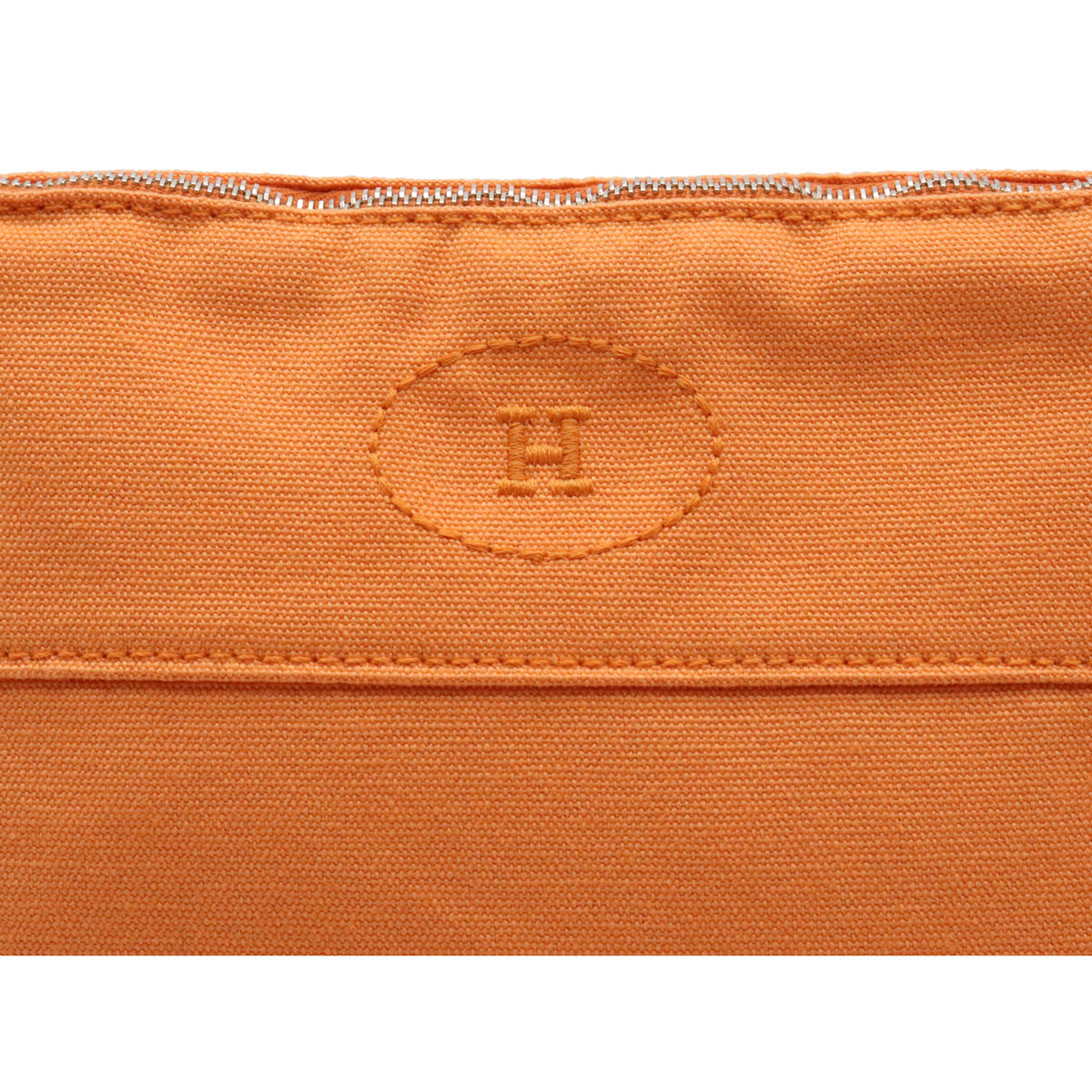 バッグ Hermes エルメス ボリード ポーチmm 化粧ポーチ コスメポーチ 小物入れ マルチポーチ コットンキャンバス レザー オレンジ m 中古 Rvcconst Com