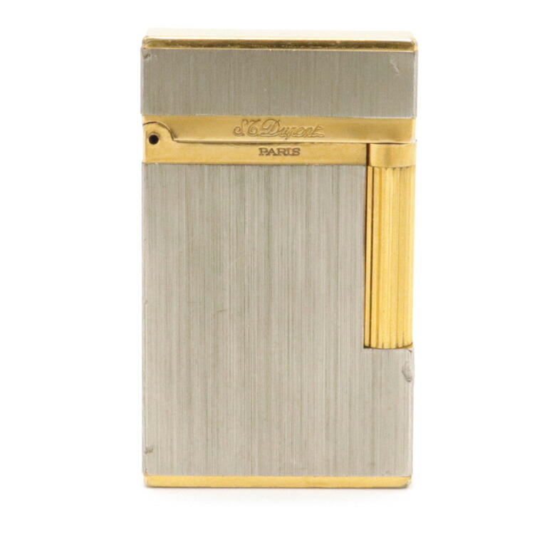 S T Dupont デュポン ガスライター デュポン ライター 喫煙具 シルバー シルバー ゴールド ライター 中古 ブルーミン 森田質店