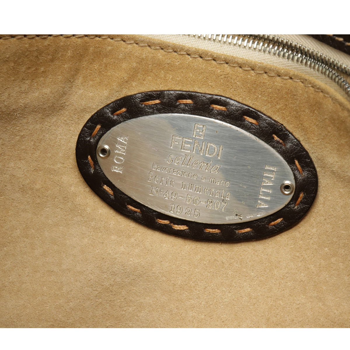 袋 Fendi フェンディ セレリア トートバッグ 縫い目 ショルダーバッグ ショルダートート 皮革 幽幽たるブラウン 茶色 中古 Bairien Yamagata Jp