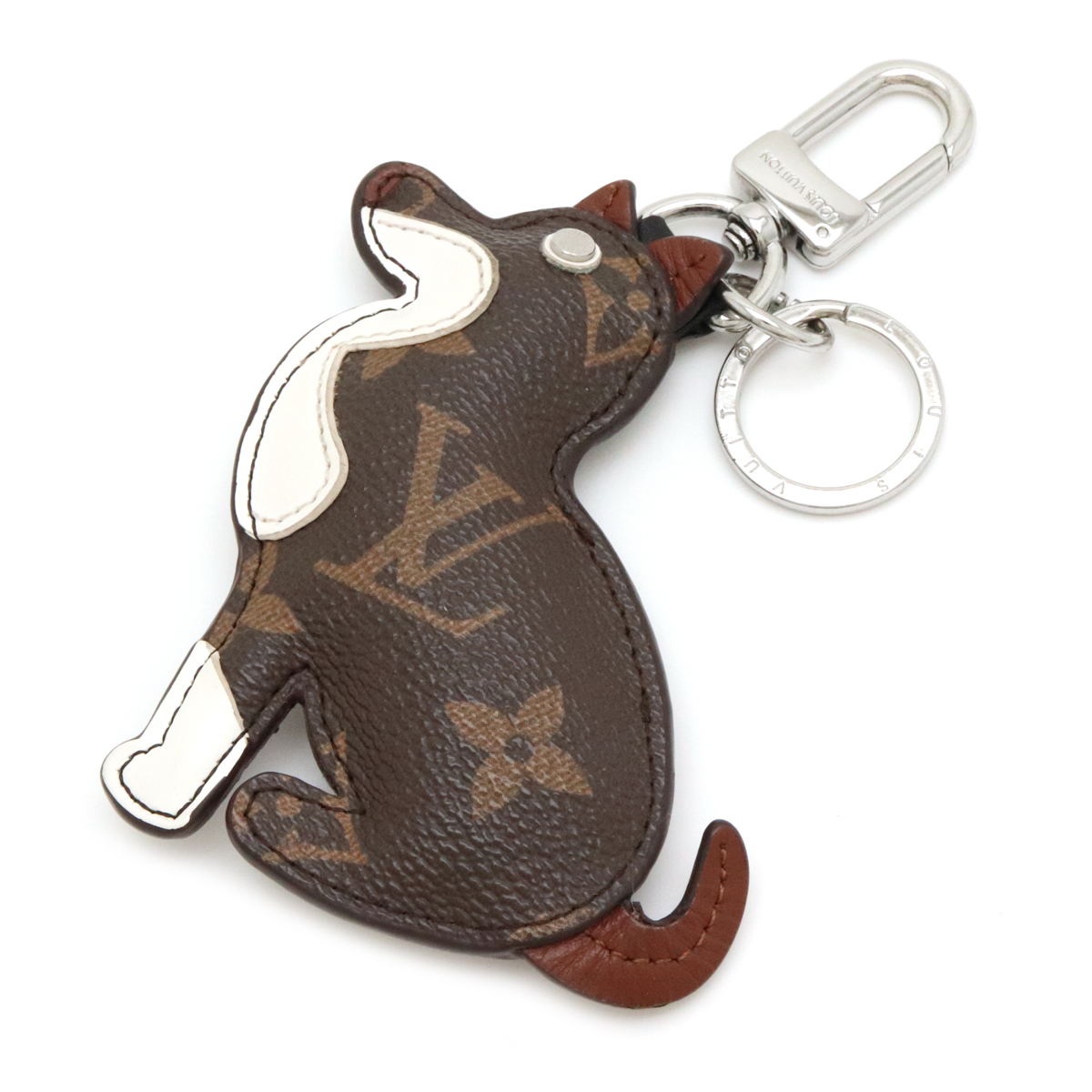 Louis Vuitton ルイ ヴィトン モノグラム ポルトクレ アニマルドッグ 犬 キーホルダー バッグチャーム キーリング メタル Mp1995 中古 Sinstitut Fr
