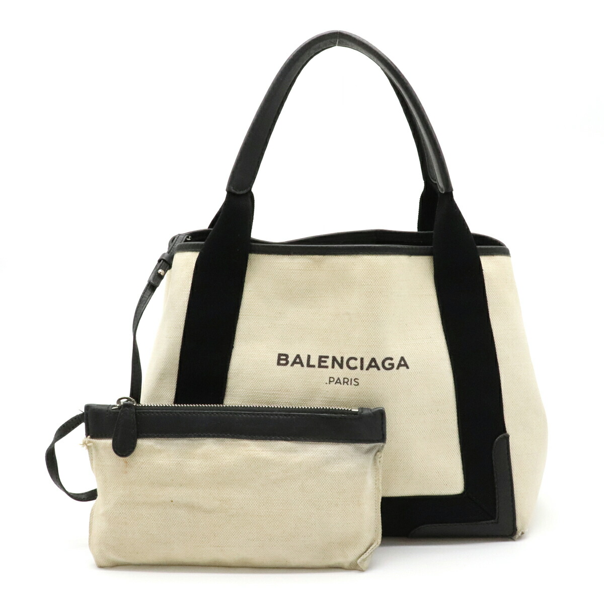 楽天市場】【バッグ】BALENCIAGA バレンシアガ ネイビーカバ S ロゴ 