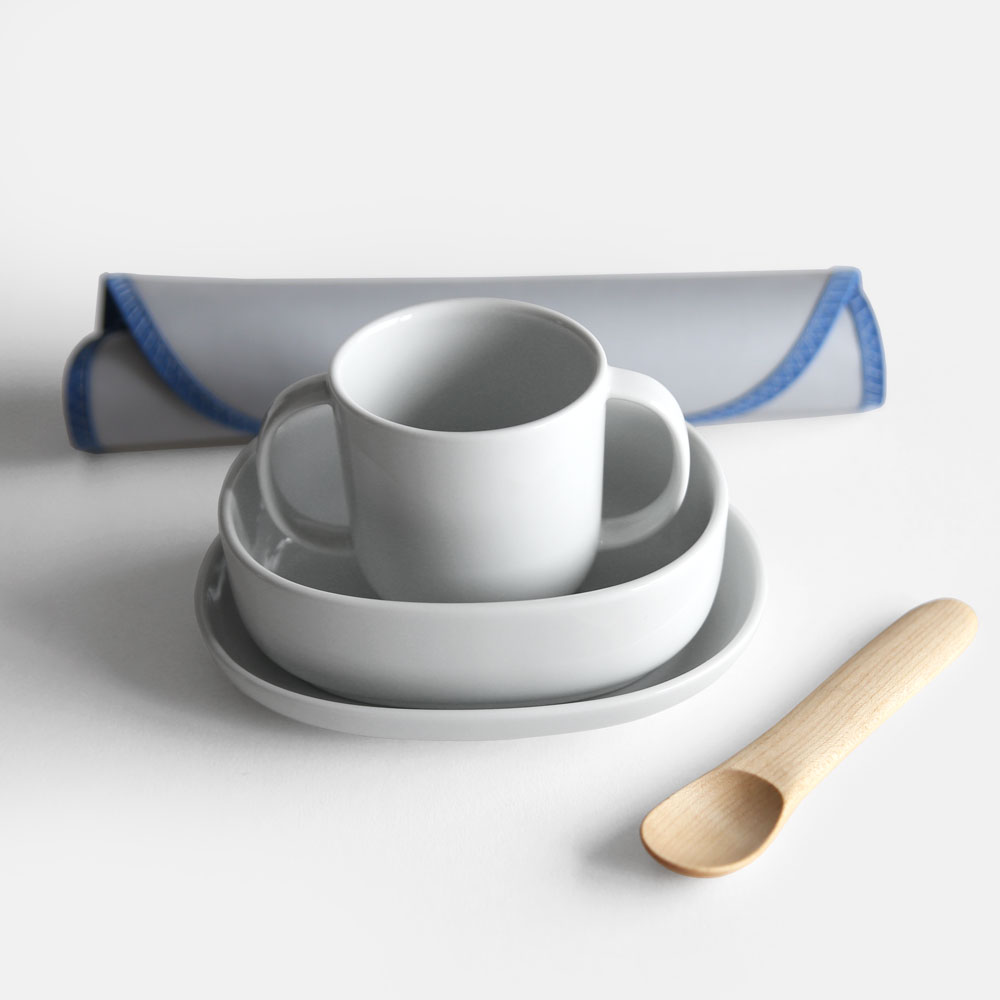 NUPPU / Baby Tableware Set(Windflower) | ヌップ/サスティナブルチルドレンズテーブルウェア/陳列箱お花書き割り/小わっぱ用食器/赤ちゃん/赤ちゃん/生み出すこと祝い事/波佐見焼 | 118336