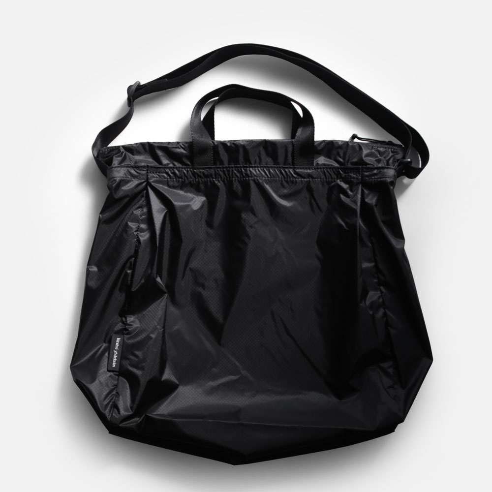 kirahvi yhdeksan キラハビーユフデクサン / 2way tote light ブラック|2ウェイ トートバッグ ショルダーバッグ リップストップナイロン 軽量 エコバッグ ブラック コンパクト シンプル モダン ユニセックス|117078|B.L.W