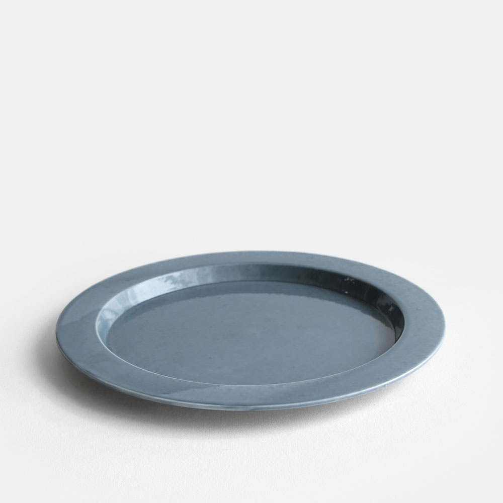 2016/ / TY/011 Rim Plate240(Gray)【arita/ニーゼロイチロク/リム一皿/有田焼/柳原照弘/Teruhiro Yanagihara/藤巻製陶】[118587