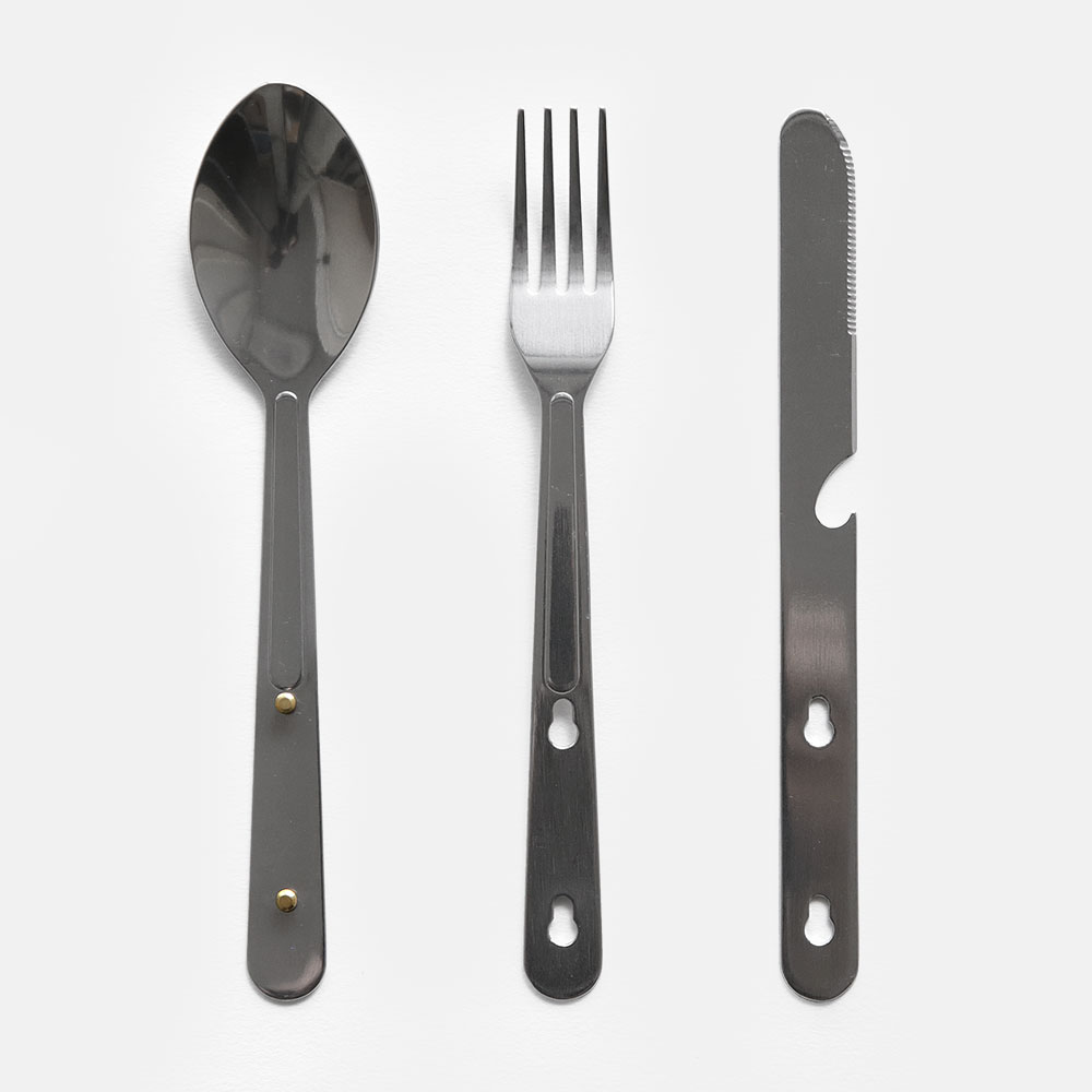 楽天市場 Detail Inc Hobo Cutlery Set 4 メール便可 4点まで ホーボーカトラリーセット4 カトラリー ナイフ フォーク スプーン ボトルオープナー キャンプ アウトドア B L W