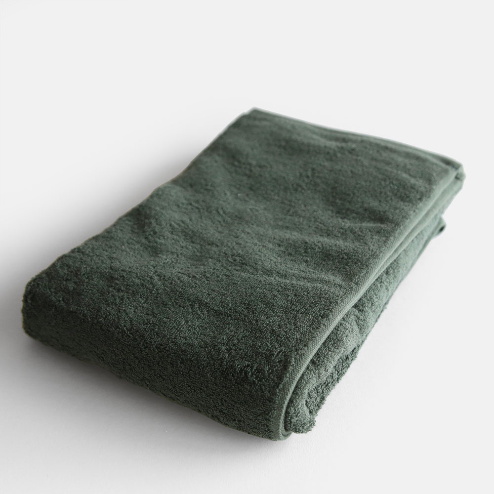 WATANABE PILE ワタナベパイル / ずっしりサマルカンド 2階建てバス西洋手ぬぐい Moss Green｜今治西洋手ぬぐい 日本製 大判 朦朦たる 差し上げ物 差し上げ物 泊まり操作手順 今めかしい 西洋手ぬぐい モスグリーン imabari｜115808