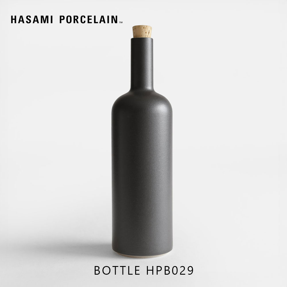 HASAMI PORCELAIN ハサミポーセリン / ボトル HPB029 ブラック｜Bottle 波佐見焼 フラワーベース 花瓶 花器 水差し 食器 シンプル ミニマル ホテルライク テーブルウェア ギフト プレゼント 結婚祝い 新築祝い｜118397