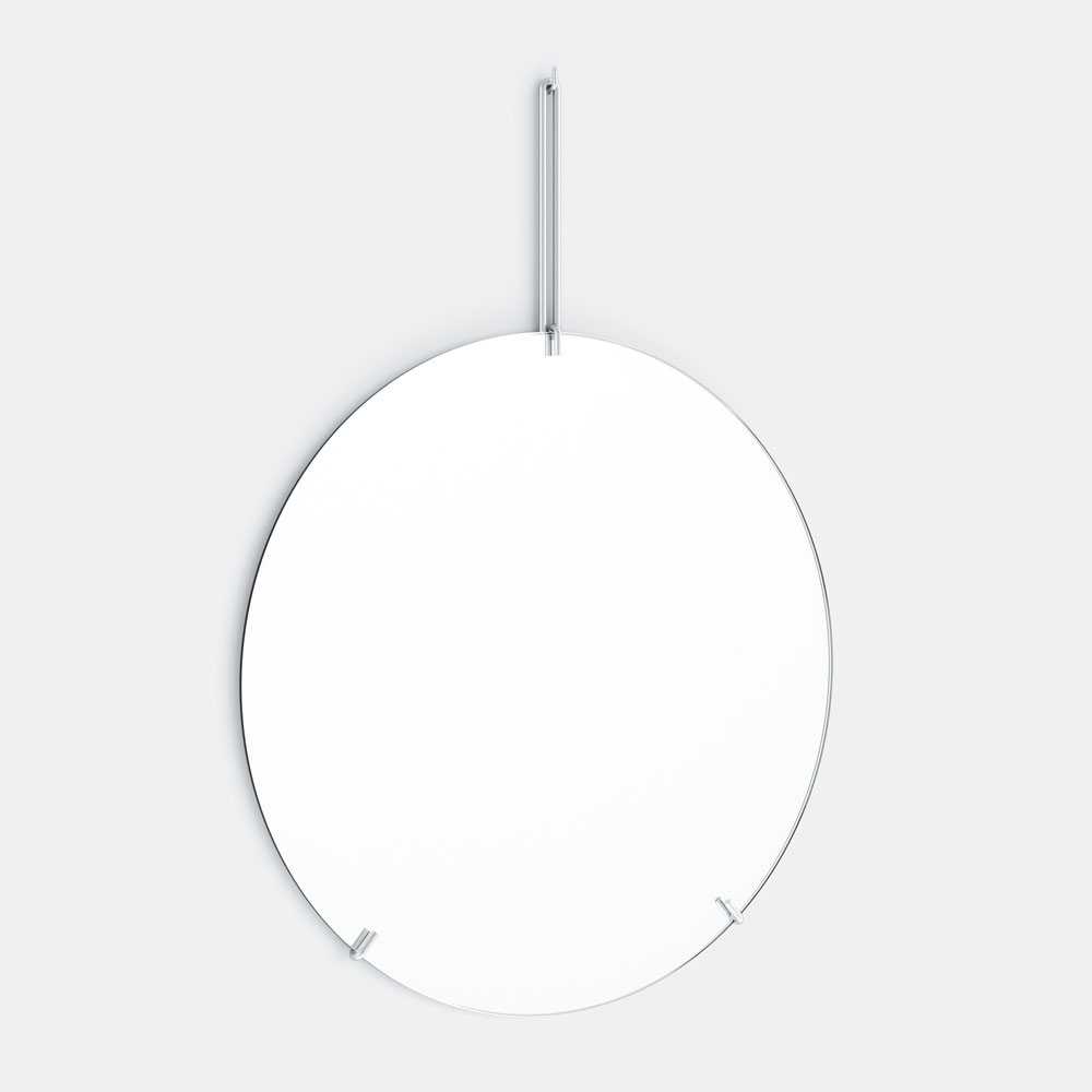MOEBE ムーベ / WALL MIRROR 50珊(Stainless Steel)｜ウォールミラー 鏡 姿見 ステンレス鋼スチール写真 ホテルライク サニタリー 室内装飾 ひな形 ミニマル 分かりやすい 北欧 デンマーク王国 飲食店 食べ物屋 住み処とり備える しろがね色｜118969
