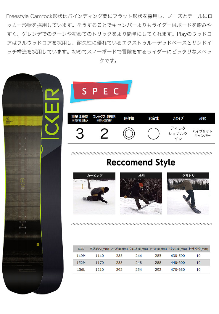 94％以上節約 取付無料 NIDECKER ナイデッカー PLAY スノーボード