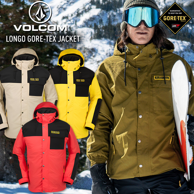 スノーボード ウェア volcom ボルコム Lsize goretex - ウエア