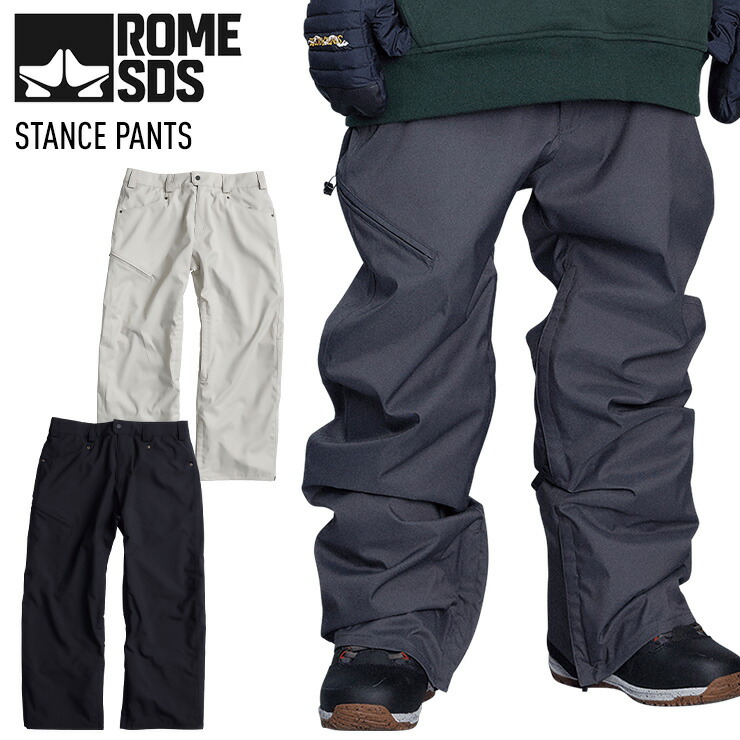 ROME SDS パンツ スノーボード ローム ウェア 楽天市場】正規品 23-24 ROME SDS ローム STANCE PANTS スタンス