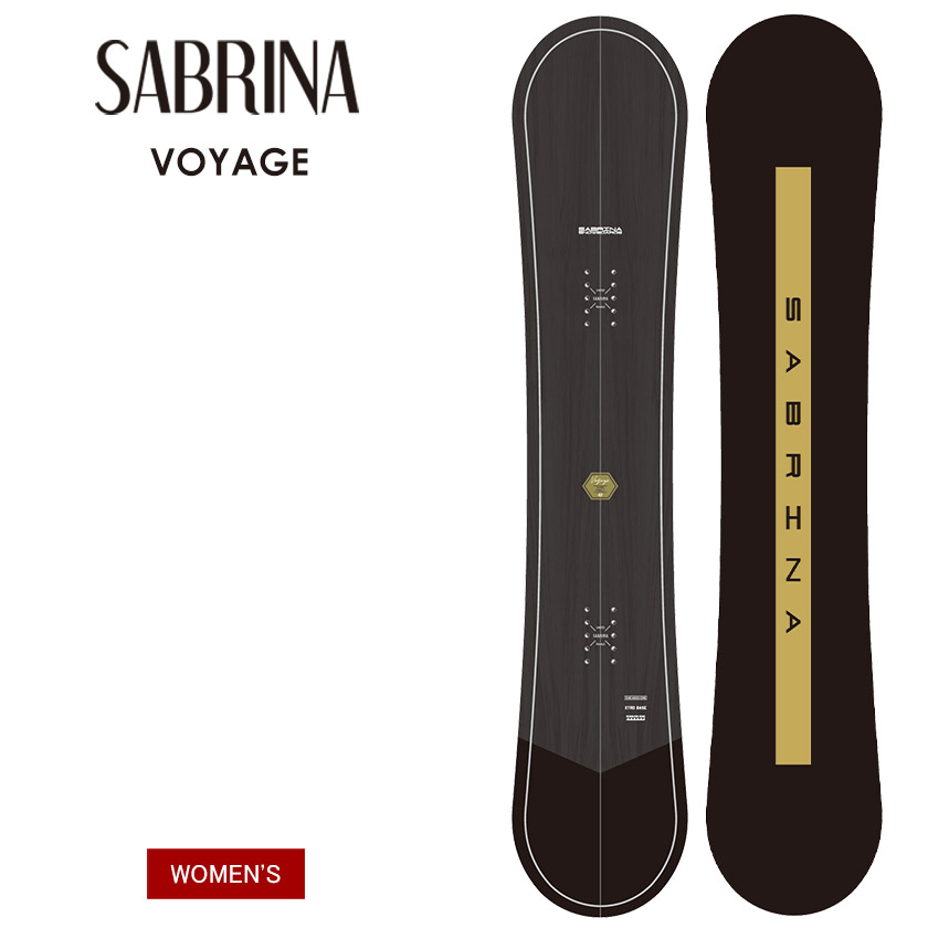 【無料ワックスサービス有】24-25 2025 SABRINA サブリナ VOYAGE ヴォヤージュ 138 142 144 スノーボード 板 レディース ウーメンズ｜ぼーだまん