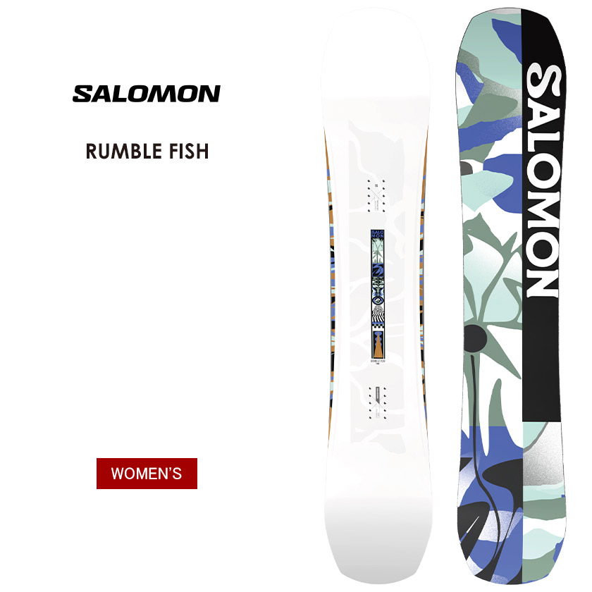 【無料ワックスサービス有】SALOMON サロモン RUMBLE FISH ランブルフィッシュ 25-26 2026 スノーボード 板 レディース ウーメンズ｜ぼーだまん