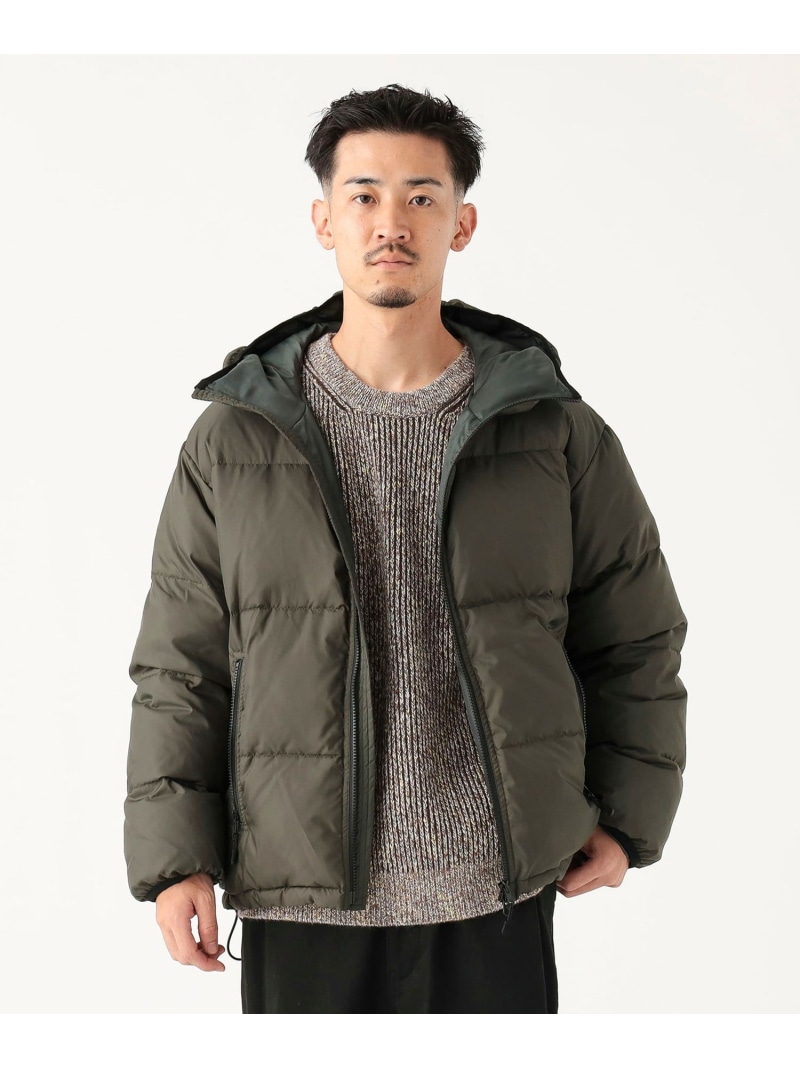 【SALE／40%OFF】フーデッド アライド ダウン ジャケット B:MING by BEAMS ビーミング ライフストア バイ ビームス ジャケット・アウター ブルゾン・ジャンパー グリーン ブラック【RBA_E】【送料無料】[ Fashion]