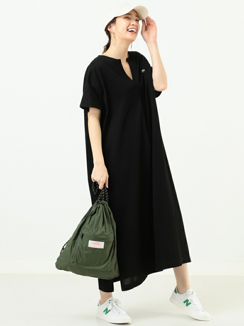 楽天市場 Sale 40 Off Lacoste B Ming By Beams スリットネック ワンピース ss ビームス ラコステ B Ming Life Store By Beams ビーミング ライフストア バイ ビームス ワンピース 半袖ワンピース ブラック ブラ Rba E 送料無料 Rakuten Fashion B