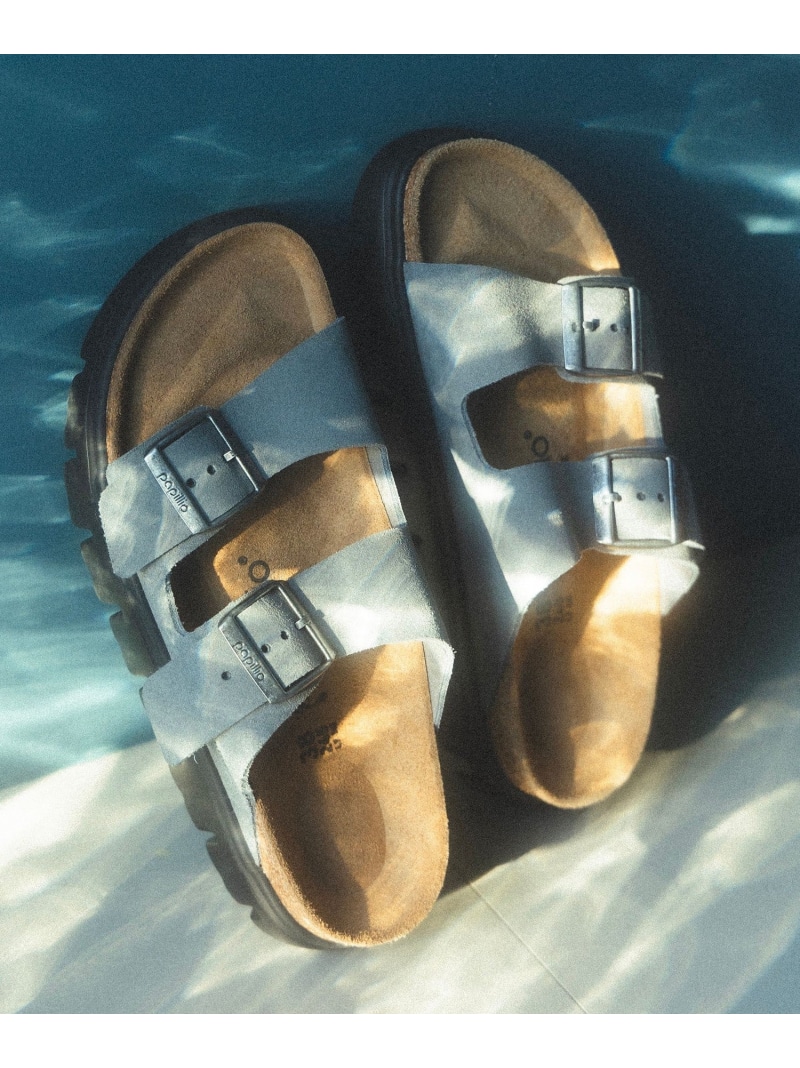 【SALE／20%OFF】【EXCLUSIVE】Papillio by BIRKENSTOCK / ARIZONA SUEDE PAPILLIO CHUNKY(22.5~25cm) B:MING by BEAMS ビーミング ライフストア バイ ビームス シューズ・靴 サンダル グレー【RBA_E】【送料無料】[ Fashion]
