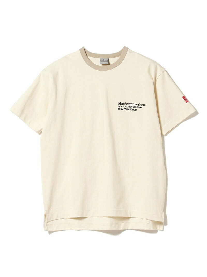 Manhattan Portage B Ming By Beams 別注 ロゴタイプ リンガーtジャージー B Ming By Beams ビーミング 人生商家 バイ ビームス カットソー Tシャツ 貨物輸送無料 Rakuten Fashion B Ming Life Store By Beams メンズ カットソー ビーミング