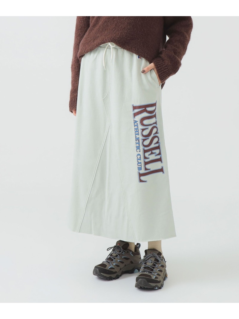 【SALE／40%OFF】RUSSELL ATHLETIC / スウェット マキシ スカート B:MING by BEAMS ビーミング ライフストア バイ ビームス スカート ロング・マキシスカート グレー【RBA_E】【送料無料】[ Fashion]