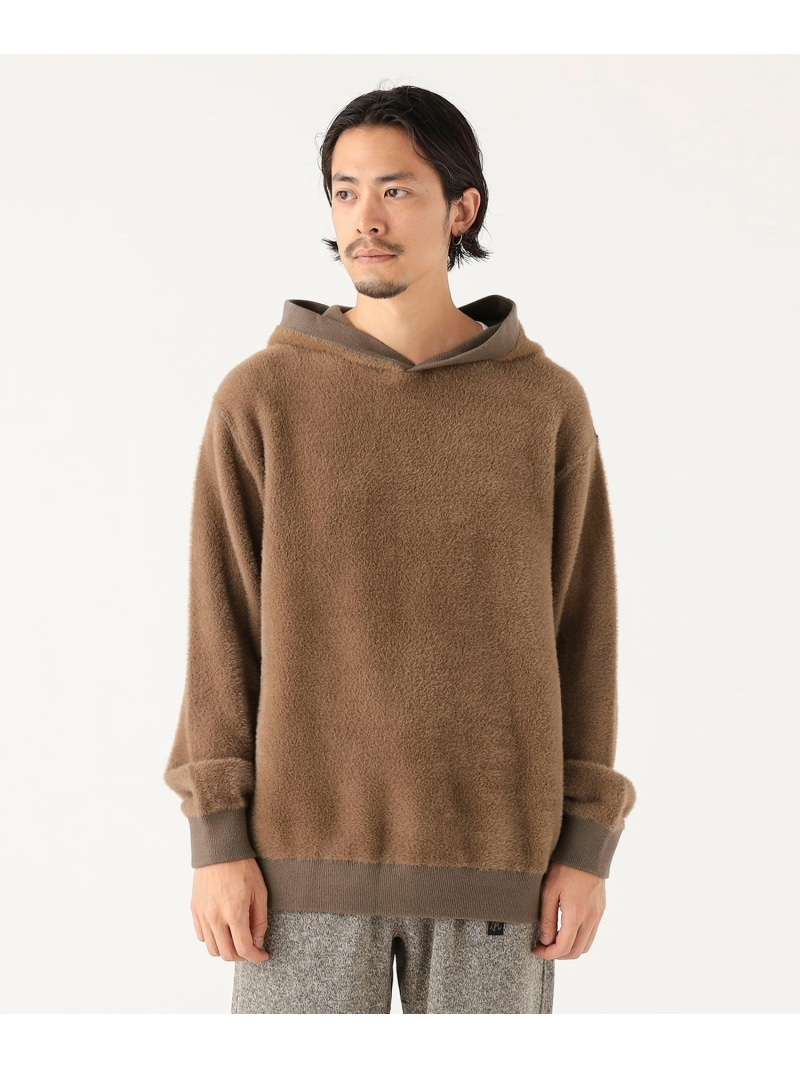 【SALE／40%OFF】12ゲージ フェザー パーカー B:MING by BEAMS ビーミング ライフストア バイ ビームス トップス ニット ネイビー ブラウン【RBA_E】【送料無料】[ Fashion]