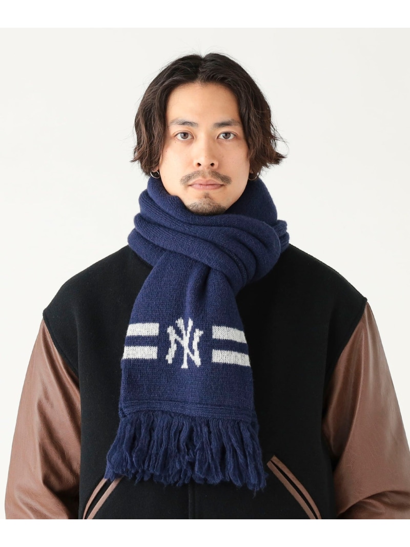 【SALE／30%OFF】【別注】MLB / ロゴ マフラー B:MING by BEAMS ビーミング ライフストア バイ ビームス ファッション雑貨 マフラー・ストール・ネックウォーマー ネイビー【RBA_E】【送料無料】[ Fashion]