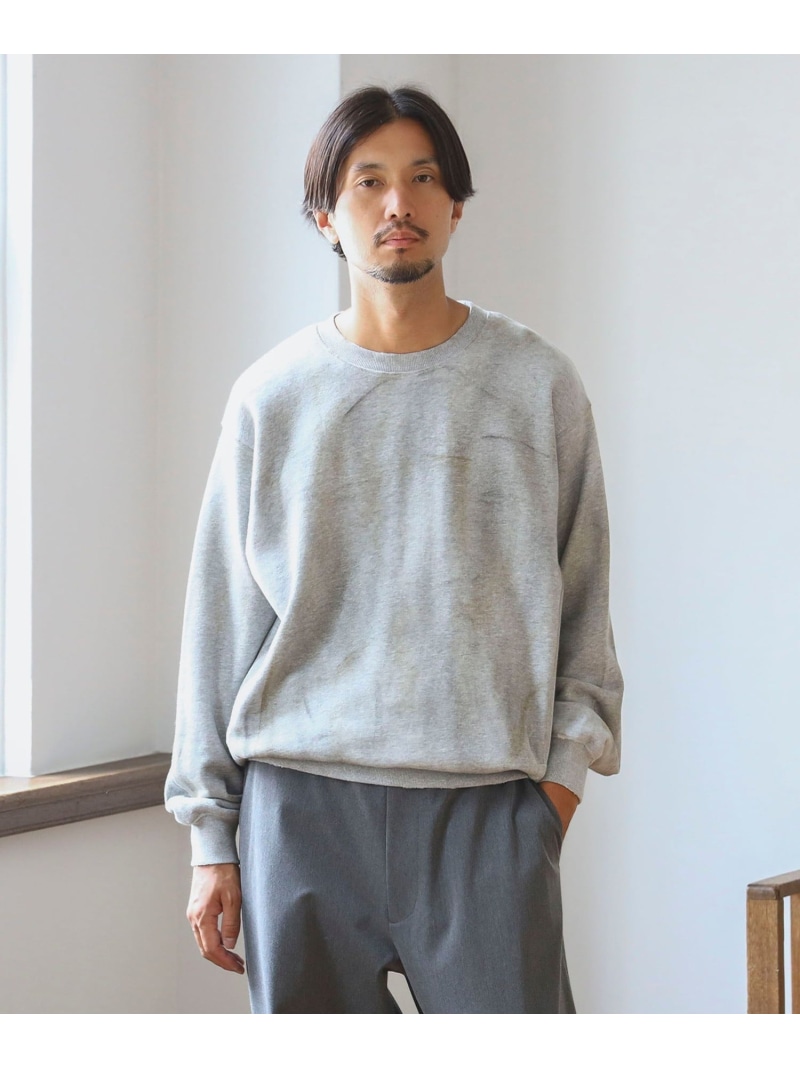 【SALE／40%OFF】ambiance / ステイン クルーネック スウェット B:MING by BEAMS ビーミング ライフストア バイ ビームス トップス スウェット・トレーナー ホワイト グレー【RBA_E】【送料無料】[ Fashion]
