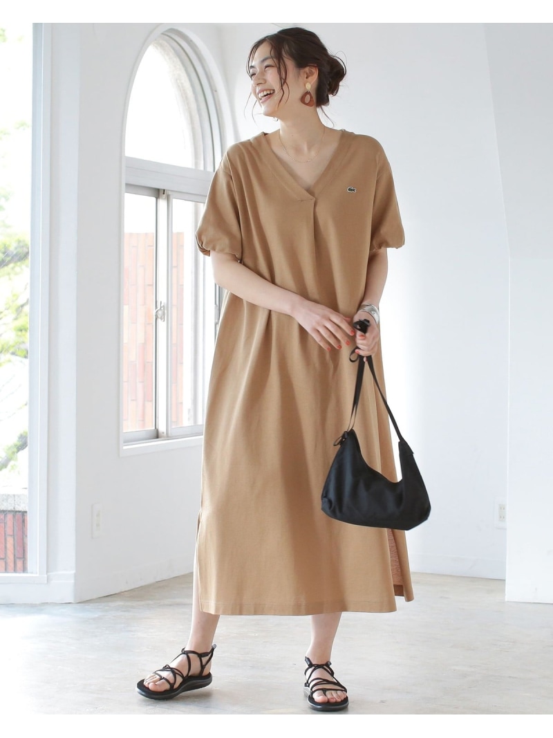 在庫一掃 楽天市場 Lacoste B Ming By Beams 別注 ギャザースリーブ ワンピース 21ss B Ming By Beams ビーミング ライフストア バイ ビームス ワンピース シャツワンピース ブラック ベージュ グリーン 送料無料 Rakuten Fashion B Ming Life Store By